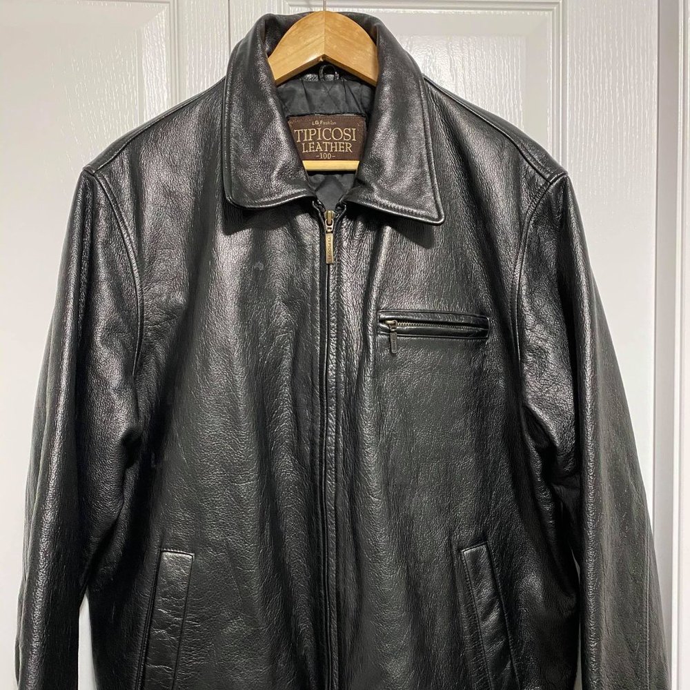 TIPICOSI Leather Jacket Black